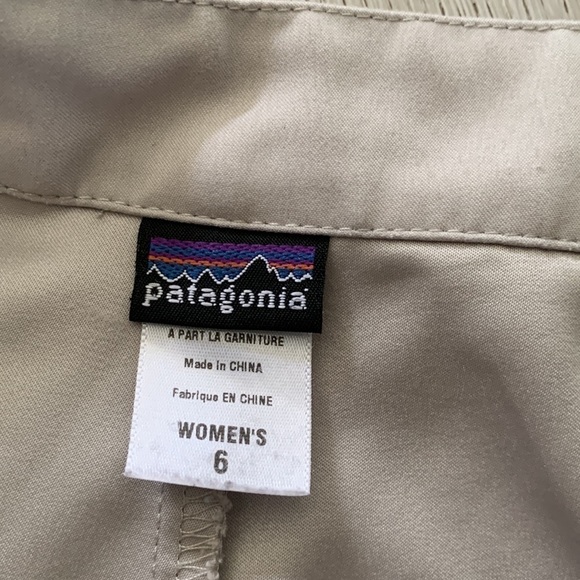 PATAGONIA TECH SKORT size 6 hiking outdoor‎ beige - Picture 9 of 11